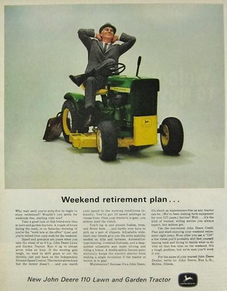 1964 John Deere 110 Tractor Ad Vintage Farming And Tractor Ads
