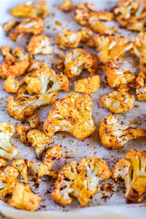 this spicy roasted cauliflower recipe is the best the cauliflower comes out perfectly crispy