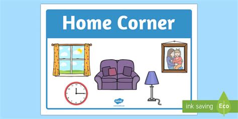 Home Corner Sign Home Corder Home Corner Lettering Bunting