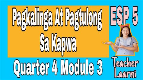 Pagkalinga At Pagtulong Sa Kapwa Edukasyon Sa Pagpapakatao 5 Youtube
