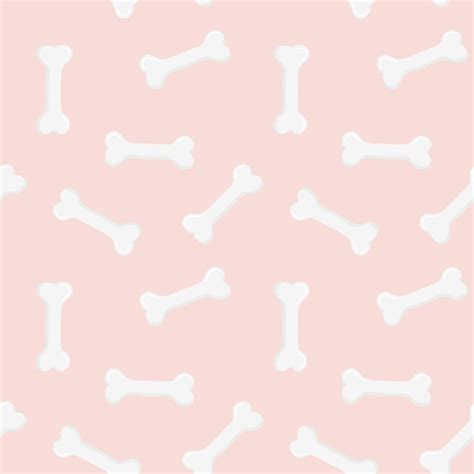Premium Vector Dog Bone Seamless Pattern On Pink Background
