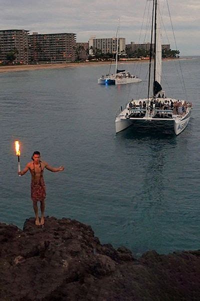 Gemini Sailing Sunset Kaanapali Beach Maui Resorts Hawaii Travel