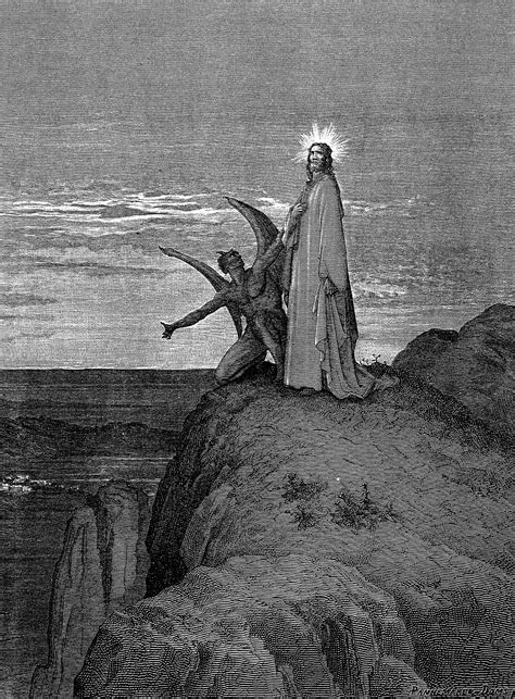 Gustave Doré Las Tentaciones De Cristo Satanic Art Occult Art