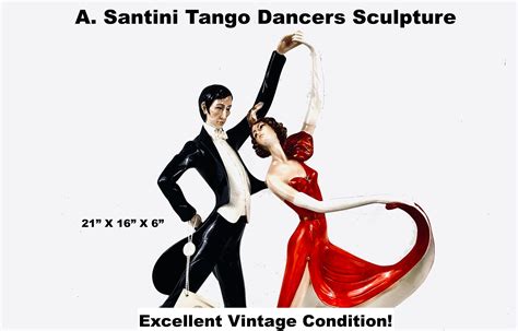 Santini Tango Dancers Italy Sculpture Figurine Art Deco Style Etsy
