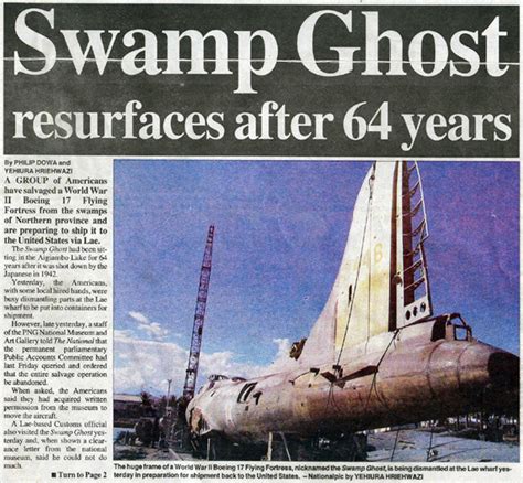 The Swamp Ghost News Archive The National May 23 2006 Swamp