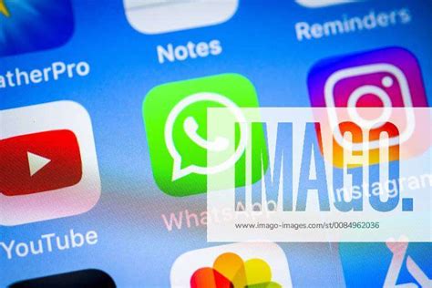 Whatsapp Messenger App Icon On The Iphone Ios Smartphone Screen Display