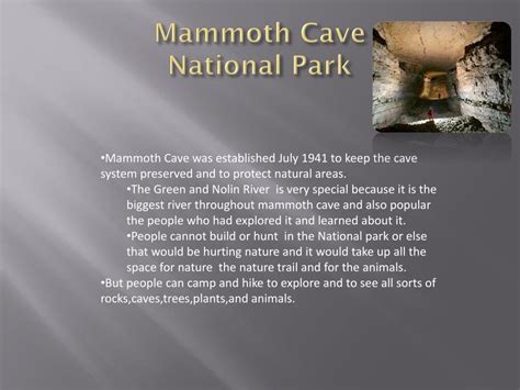 Ppt Mammoth Cave Powerpoint Presentation Free Download Id4995022