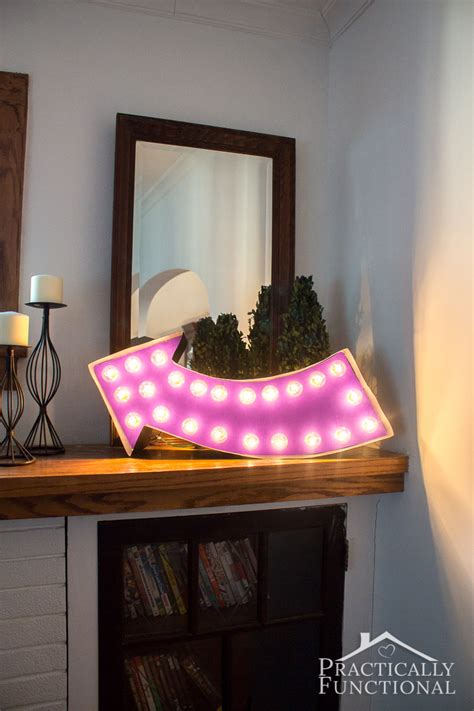 Every time i've seen the beautiful diy marquee letters that have popped up all over some of my at this point, you can use a thin layer of glue (mod podge would work well) and a foam brush to. DIY Lighted Marquee Sign