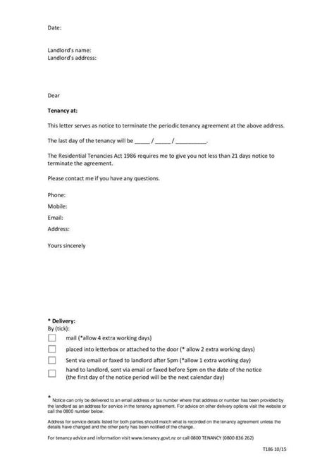 9 Tenancy Termination Letters Free Samples Examples Download Free