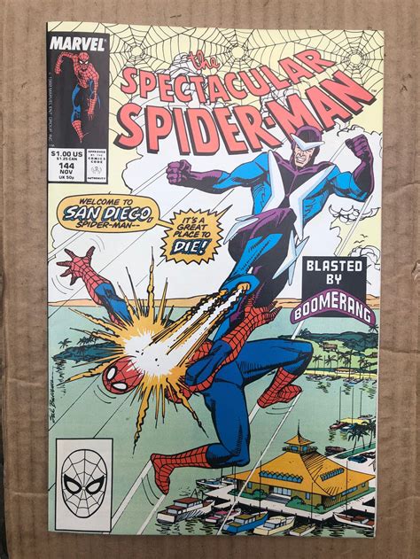 the spectacular spider man 144 1988 etsy