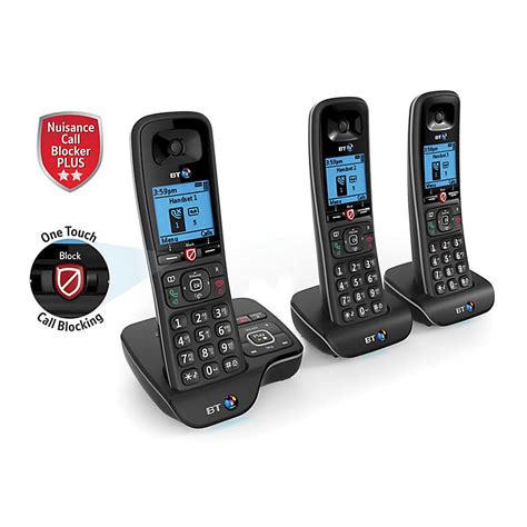 Bt Dect Black Telephone With Nuisance Call Blocker And Answer Machine