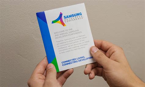 Samsung Developers Conference Pocket Guide Fineline Graphics And Design
