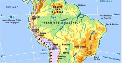 Netgeografiapaz Relevo Da América Do Sul