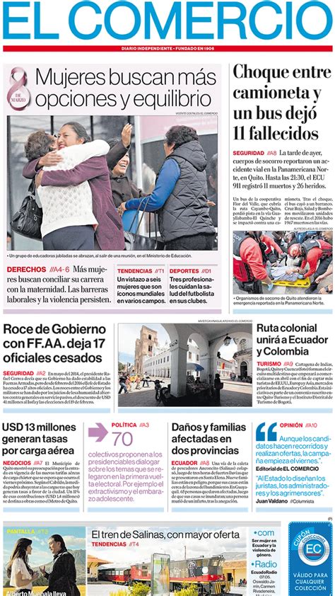 El Comercio Ecuador Miércoles 08 De Marzo De 2017 Infobae