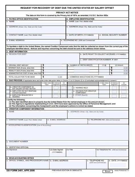 Download Fillable Dd Form 2481