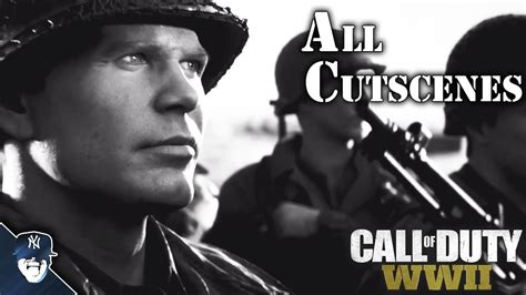 Call Of Duty Ww2 All Cutscenes Cod Ww2 Movie Youtube