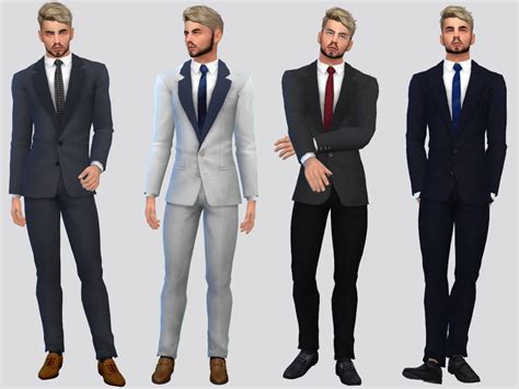 The Sims Resource Theodore Business Suit