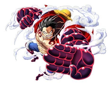 Luffy bites a small hole in his thumb to the bone, and inflates his skeletal system. Luffy Gear Fourth Wallpapers - Wallpaper Cave