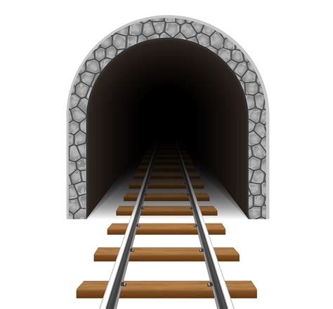 Railway Tunnel Vector Illustration 510147 Vector Art At Vecteezy