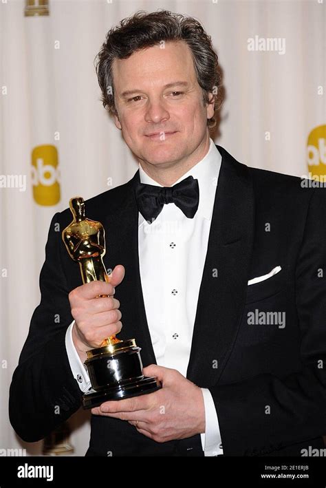 colin firth with the best actor award received for the king s speech at the 83rd annual
