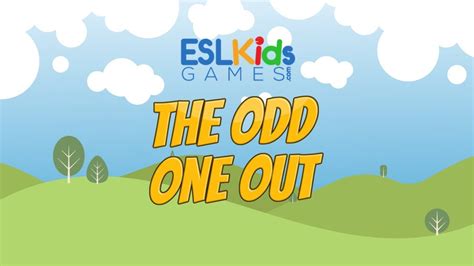 Esl Game Odd One Out Youtube
