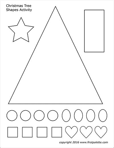 These christmas tree templates come in different sizes and shapes. Christmas Tree Shapes Activity Template | Free Printable Templates & Coloring Pages ...