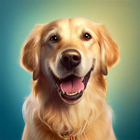 Golden Retriever Portrait Of A Golden Retriever Dog Ai Generated Dog