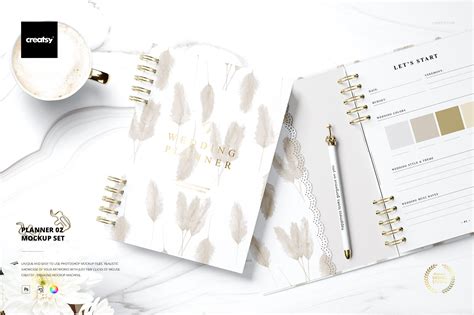 Download Planner Mockup Set 02 | Creative Photoshop Templates ...