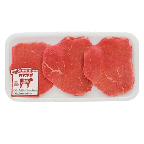 H E B Beef Eye Of Round Steak Thin Usda Select Shop Beef At H E B