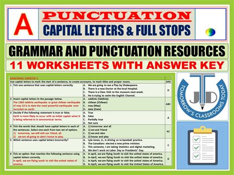Capital Letters And Full Stops Bundle Teaching Resources
