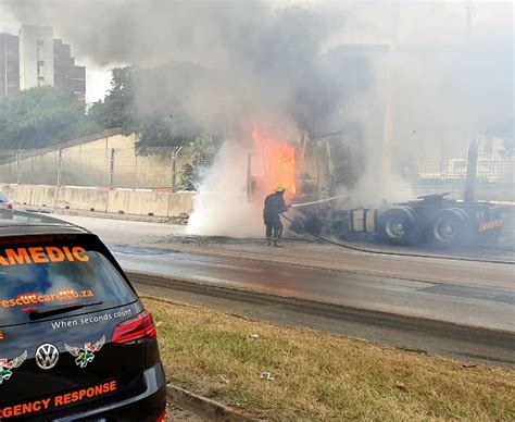 Watch Truck On Fire On M7 Near Southway Mall Highway Mail