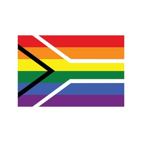 premium vector gay pride flag of south africa icon lgbt pride month lgbtq community south