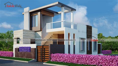 Modern Simplex House Elevation 2240 Single Storey Home Elevation