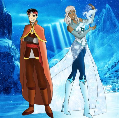 Disney Girls Corner — Avatar Frozen Korra As Elsa And Aang As A