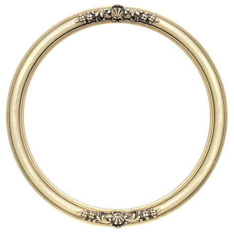 Round Frame In Gold Leaf Finish Antique Gold Picture Frames With