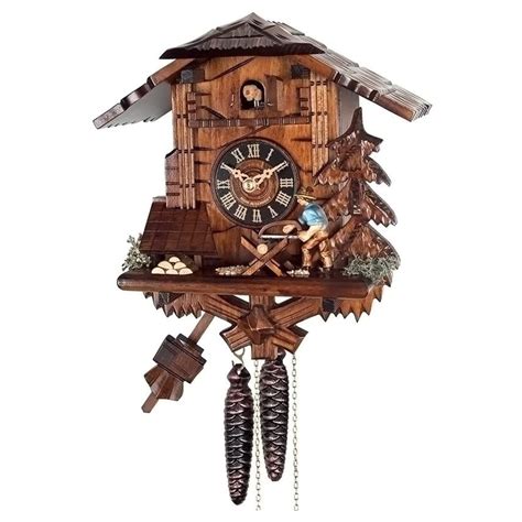 Mechanical Cuckoo Clock With Cuckoo Bird Time Centre