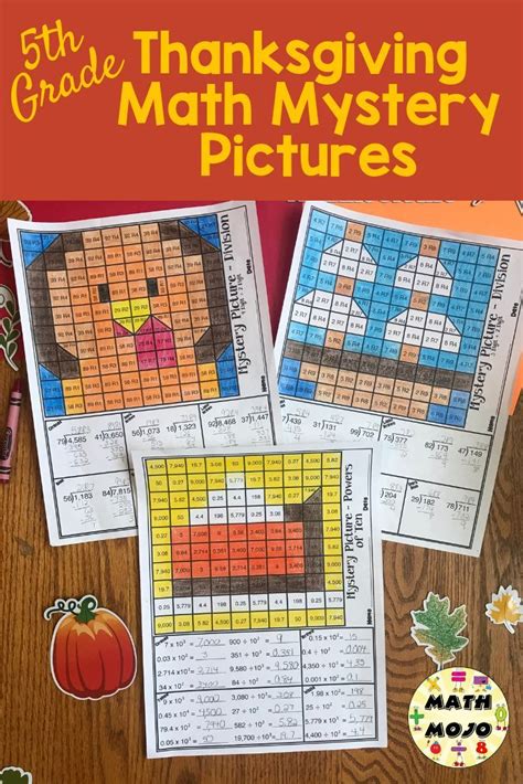 Thanksgiving Activities For Fifth Graders