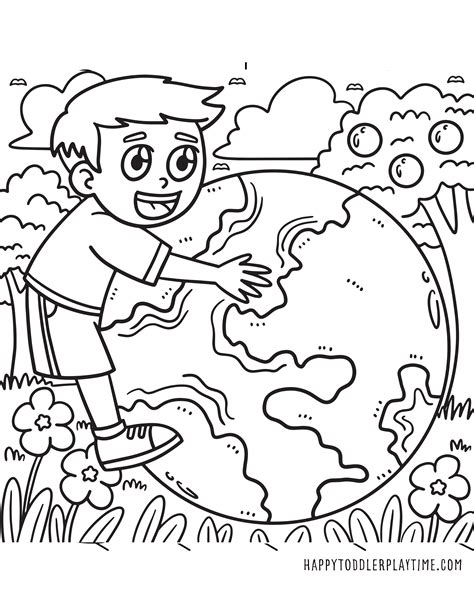 Kid For The Environment Coloring Pages