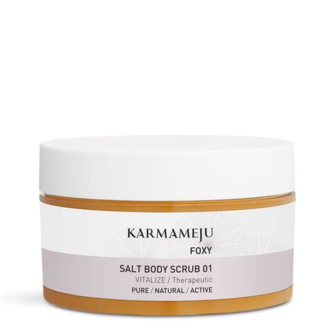 Foxy Salt Body Scrub Natural Skin Care Karmameju Skincare