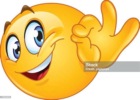 Ok Sign Emoticon Stock Illustration Download Image Now Istock