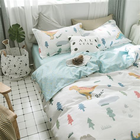 Dinosaur Bedding Sets Twin Full King For Kids Boys 100 Premium Cotton
