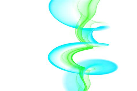 Abstract Mint Green Blue Swirl On White Background Raster Wavy