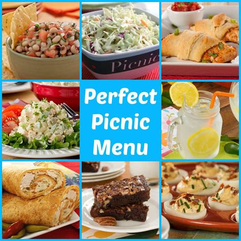 Perfect Picnic Menu 50 Make Ahead Picnic Recipes Picnic Foods Picnic Menu Recipes