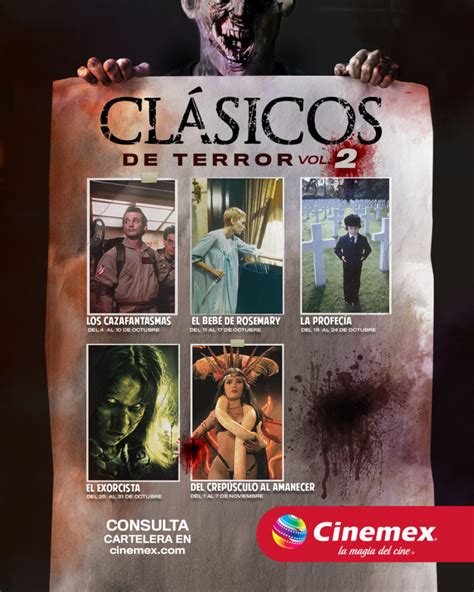Cinemex Lanzará Segundo Ciclo De Clásicos De Terror Cine Premiere