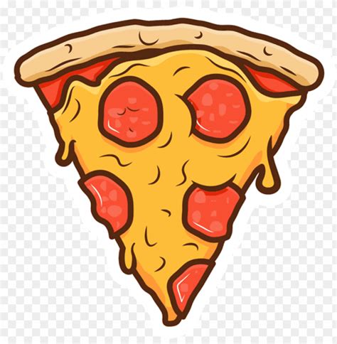 Free Download Hd Png Slice Sticker Just Stickers Pizza Slice Cartoon