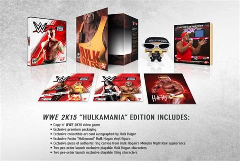 Miam Une édition Hulkamania Comme Collector De Wwe 2k15 Avec De Vrais Morceaux De Ring