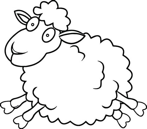 Cute Sheep Coloring Page At Free Printable Colorings