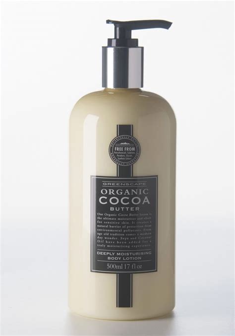 Greenscape Organic Cocoa Butter Body Lotion 500ml Cocoa Butter Body