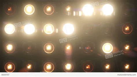 Flashing Lights Bulb Wall Of Lights Vj Stage Stock Animation 8069707