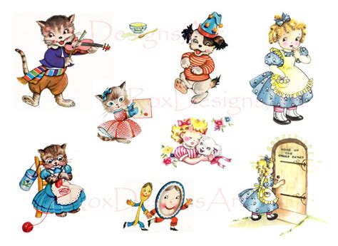 Vintage Nursery Rhyme Clip Art 10 Free Cliparts Download Images On